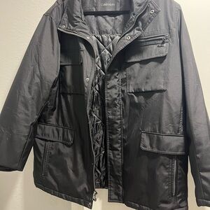 Calvin Klein Black Quilted-Interior Field Jacket